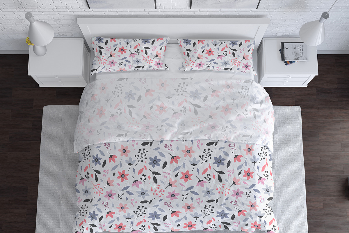 Bedroom and Bed Linen Mockup Set, an Apparel Mockup by Seven Lights (Photo 5 of 10)