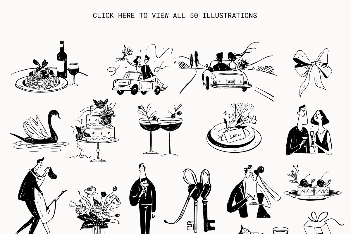 Not Just Wedding: 50 Ink Pack, a Decorative Illustration by Veyla (Photo 4 of 15)