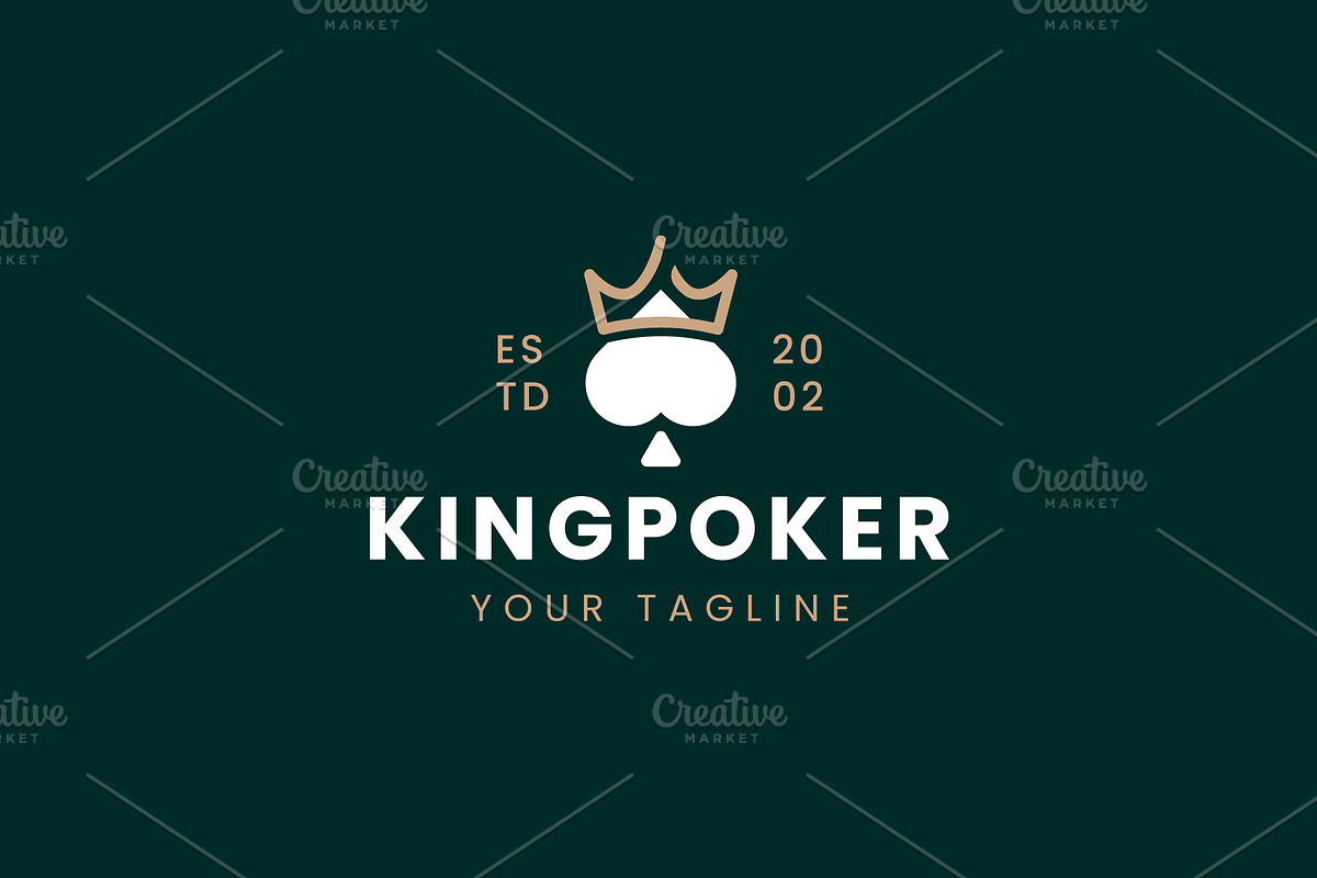 Poker logo icon illustration, a Branding & Logo Template by Dyn Studio