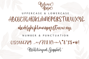 Believe Rosa - Font Duo