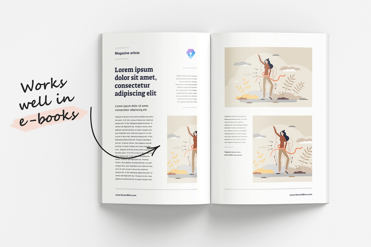 12 Weight Loss Concepts, a Food Illustration by VectorMine (Photo 7 of 7)