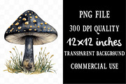 Watercolor Black Autumn Cliparts, an Illustration by Designking (Thumbnail 4 of 5)