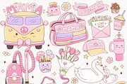 Retro Mother's Day Clipart, Girly, a Seasonal Illustration by TitaLivingArt (Thumbnail 2 of 9)