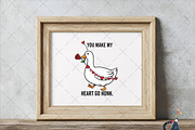 Funny Valentine Goose PNG, an Illustration by Creative Art (Thumbnail 2 of 6)