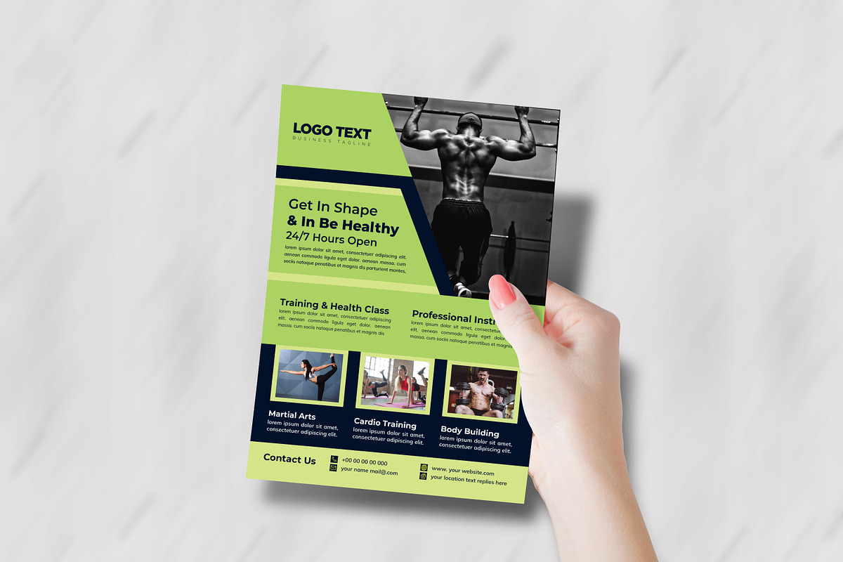 Cross Fitness Gym Flyer Template, a Flyer Template by MRI STUDIO (Photo 3 of 4)