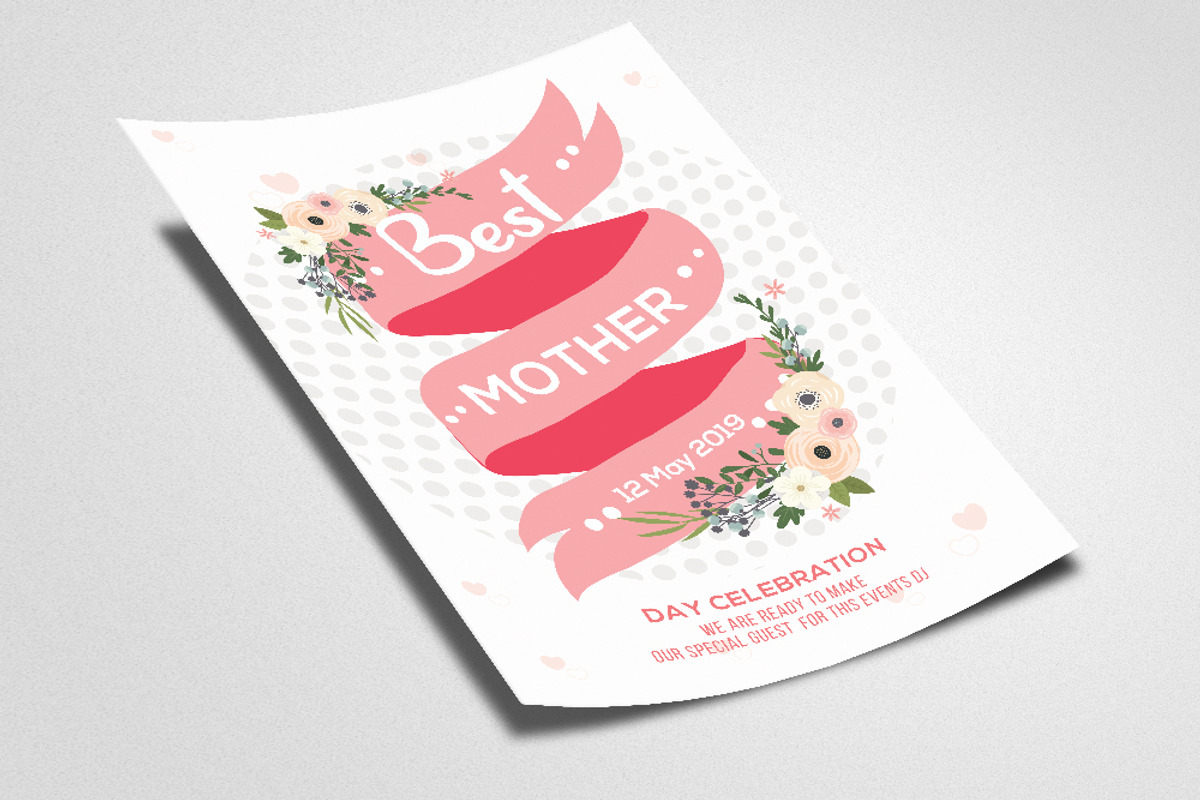 Mother's Day Floral Flyer Templates, a Flyer Template by Psd Templates