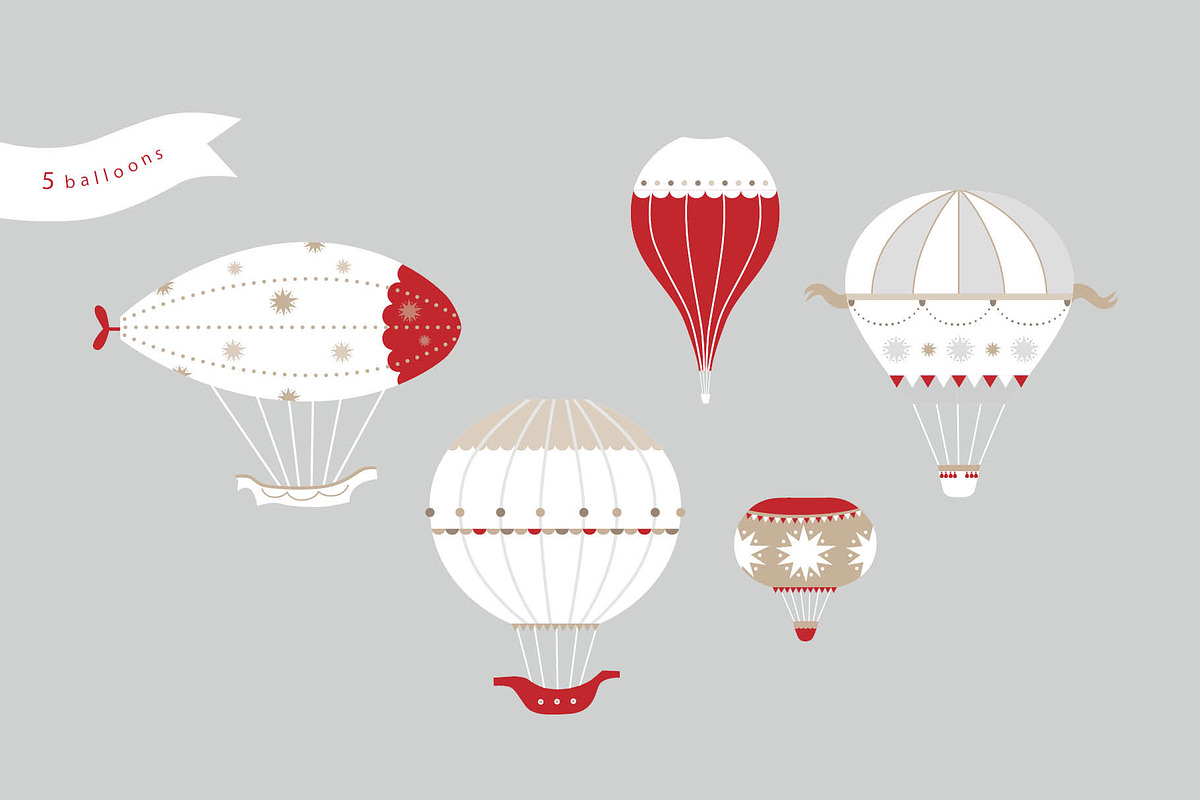 Christmas in the air. Graphic set, an Illustration by Maru_art (Photo 7 of 10)