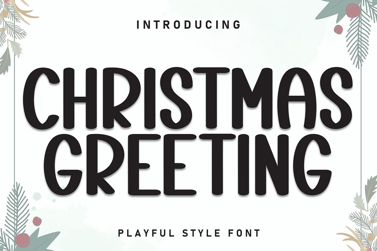 Christmas Greeting | Script Font, a Script Font by Scratchones (Photo 1 of 8)