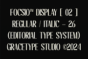 Focasio | Display Typeface, a Sans Serif Font by gracetype_studio (Thumbnail 2 of 12)