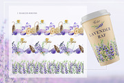 Lavender. Watercolor clip art., a Decorative Illustration by Farida Bik (Thumbnail 8 of 14)