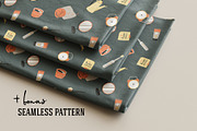 13 Morning Routine + 1 Pattern, an Object Illustration by helenreveur (Thumbnail 2 of 3)