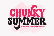 Chunky Summer - Groovy Retro Font