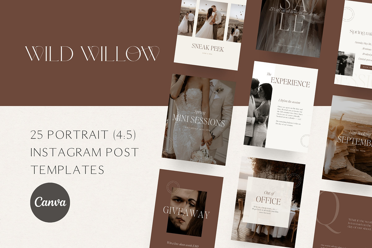Luxury Instagram post templates, a Social Media Template by Wonderlik Webdesign (Photo 2 of 11)