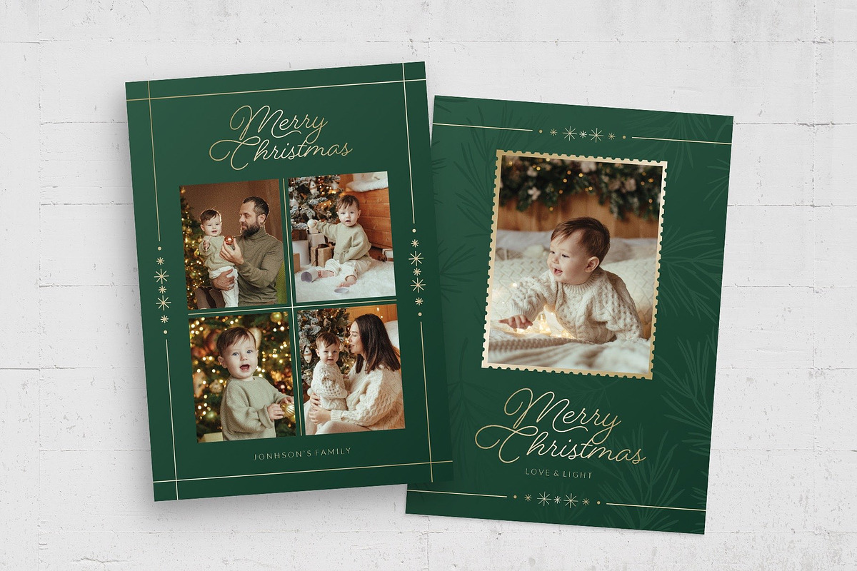 Christmas Family Photo Card Template, a Flyer Template by BrandPacks (Photo 2 of 4)