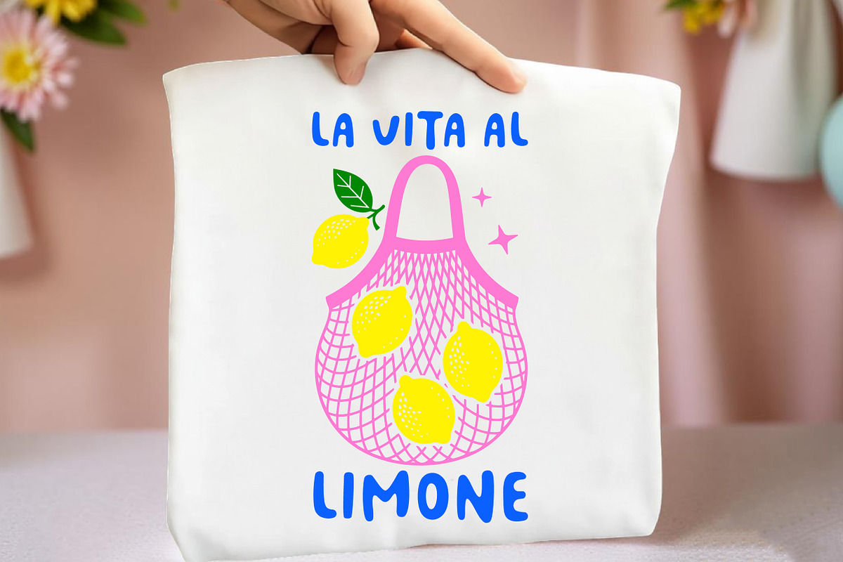 La Vita Al Limone PNG Sublimation, an Illustration by Libby Wishes (Photo 3 of 5)