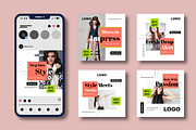 Marketing Fashion Social Media Post, a Social Media Template by MightyDesign (Thumbnail 2 of 8)