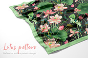 Lotus patterns and illustrations, a Pattern Graphic by Annet lovart (Thumbnail 10 of 17)