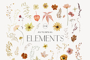 Rustic Fall Watercolor Dried flowers, a Decorative Illustration by SunnyAfternoons (Thumbnail 7 of 14)