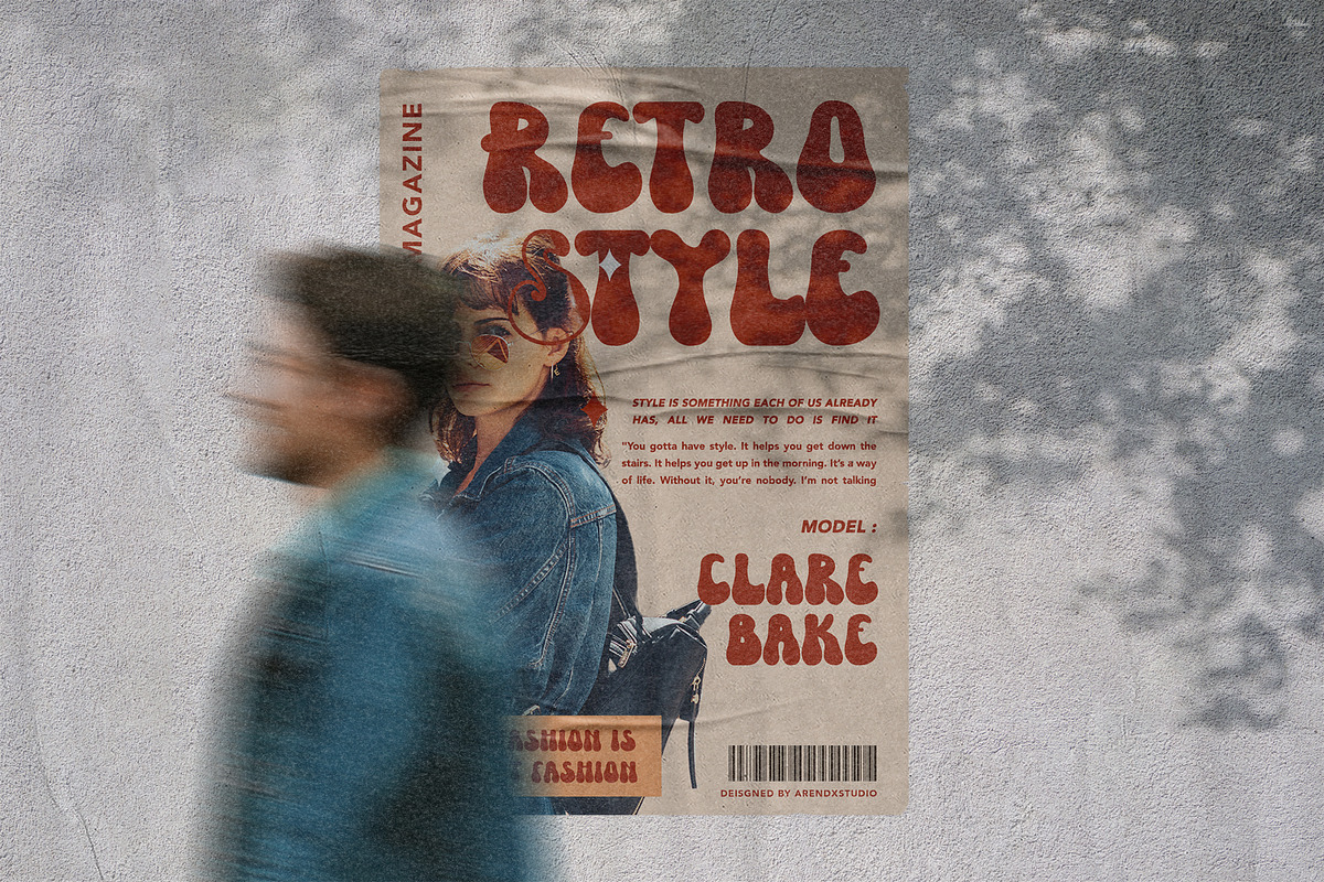 Wild Plants - Groovy Retro Display, a Font by Arendxstudio (Photo 5 of 9)
