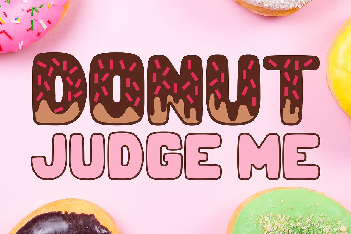 Donut Duo - a delightful font duo, a Font by Amber Nest Design (Photo 2 of 12)