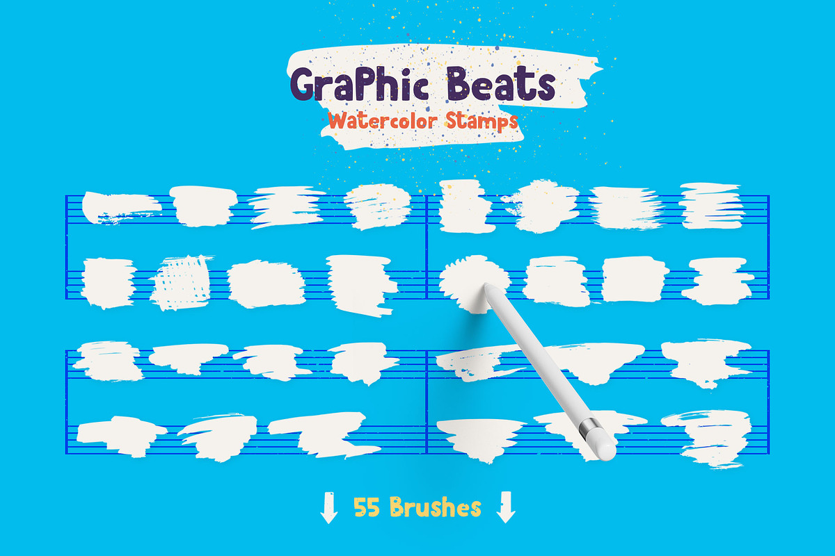 Graphic Beats Procreate Brushes preview 5
