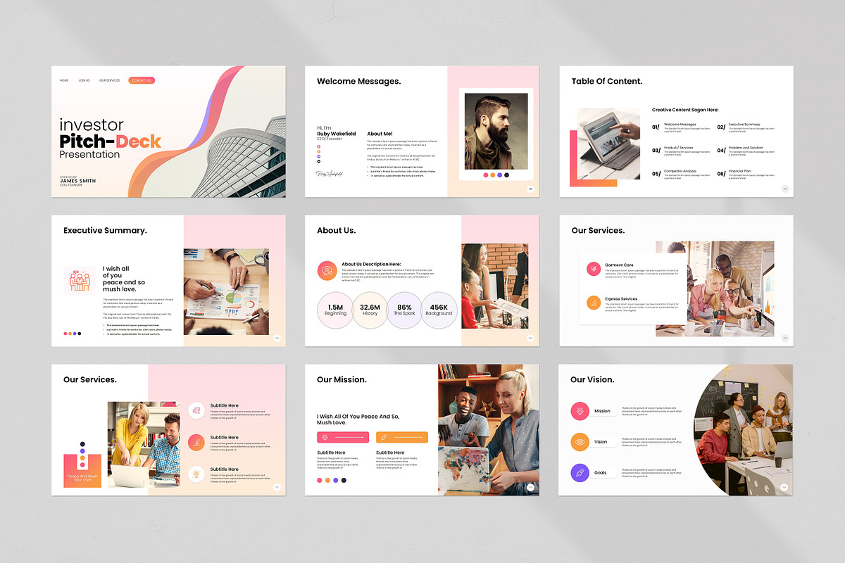 Investor Pitch Deck Presentation, a Presentation Template by Creatiya Type (Photo 5 of 7)
