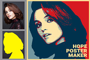 Hope Poster Maker PS action, an Action Add-On by PSD Action (Thumbnail 1 of 15)