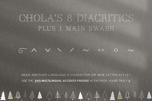 Cholas Modern Christmas Font Display