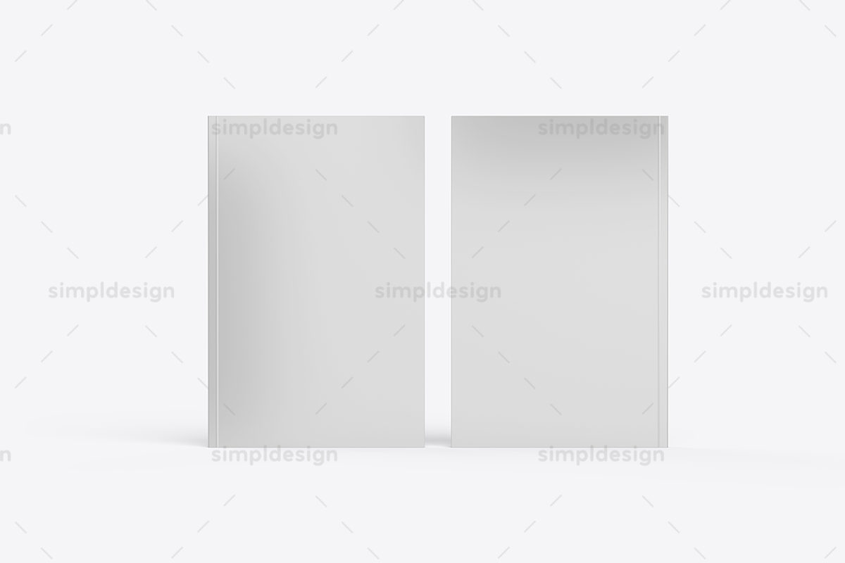 Half Letter Soft Cover Book Mockup, a Books & Magazine Mockup by SimplDesign (Photo 6 of 13)