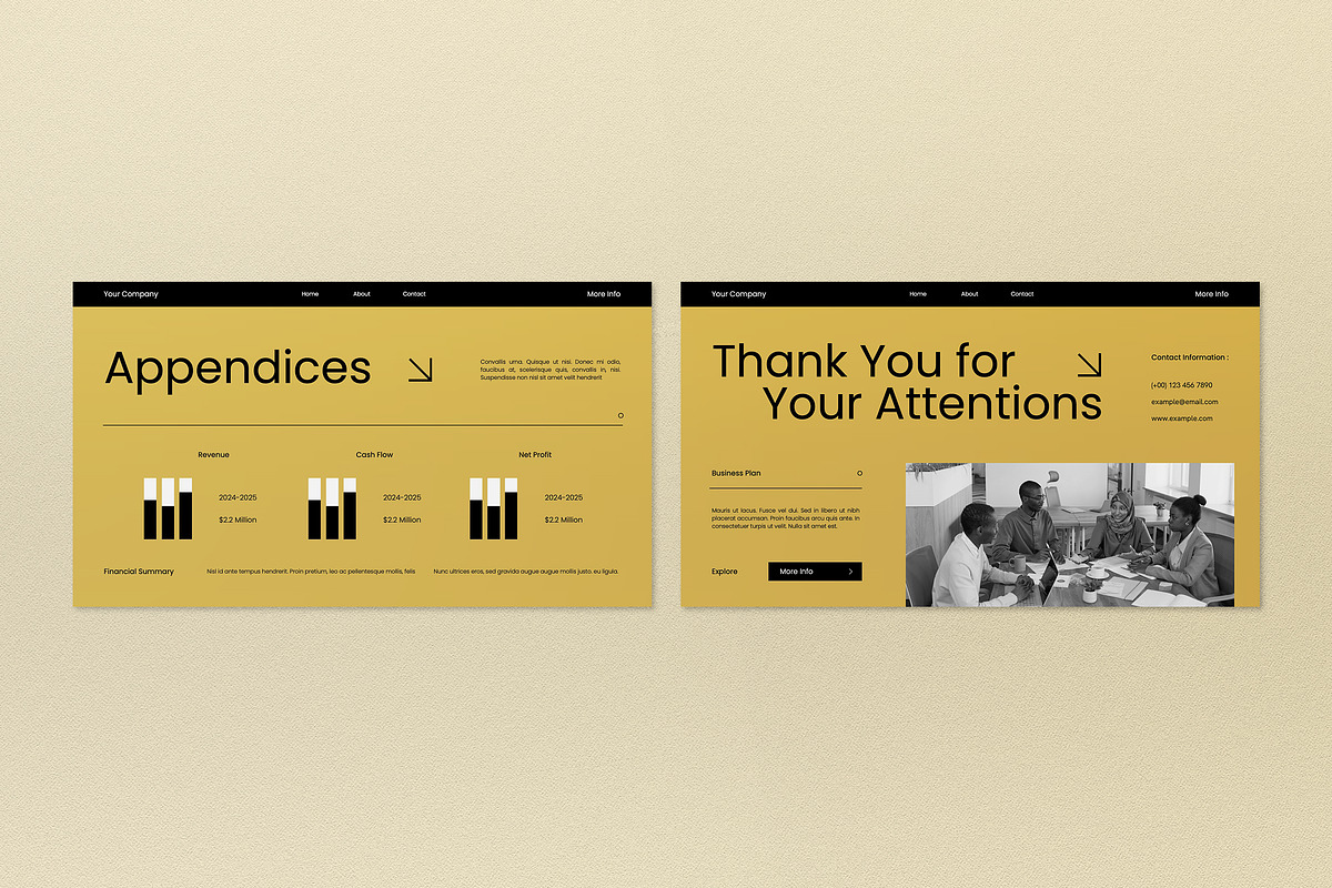 Yellow Business Investment PPT, a Presentation Template by graphicook