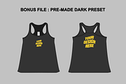 Woman Tank Top Tshirt Vector Mockup, a Shirt Mockup by Infinity Mockups (Thumbnail 8 of 8)