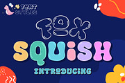 Fox Squish: 4 Font Styles, a Symbol Font by Fox7 By Rattana (Thumbnail 1 of 14)