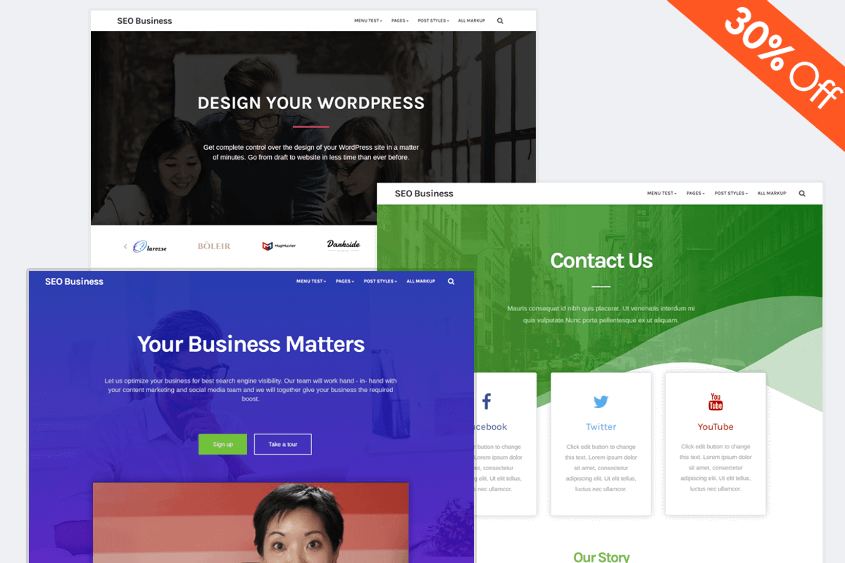 SEO Business - Genesis Child Theme, a WordPress Template by WPVKP WordPress Themes