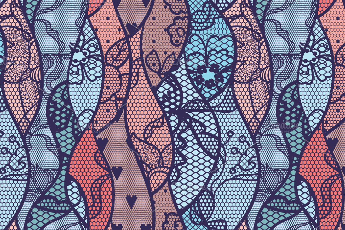 3 Lacy seamless vector patterns, a Pattern Graphic by tamara.comotomka (Photo 1 of 3)