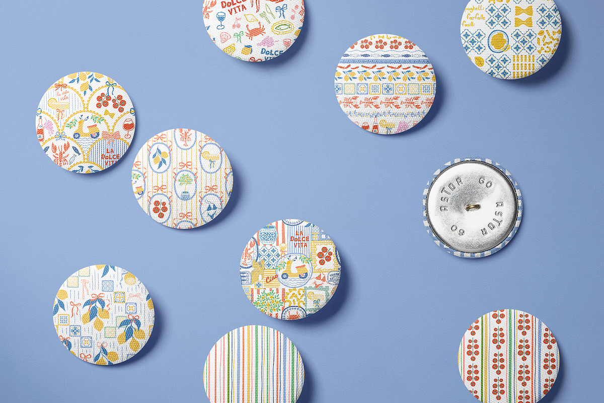 Italian summer - Dolce Vita pattern, a Pattern Graphic by Tani Kuzminka (Photo 24 of 29)
