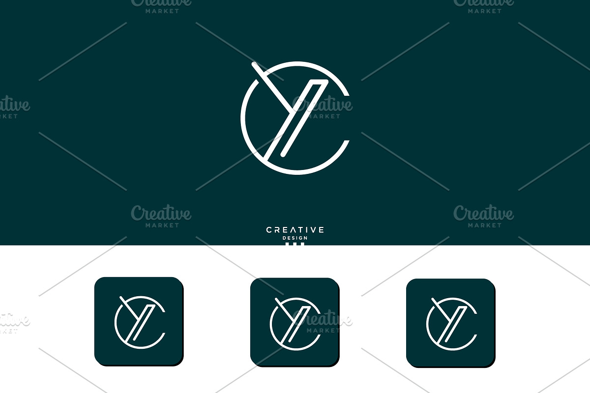 Alphabet Letters Icon Logo CY or YC, a Graphic by art_creater (Photo 1 of 2)