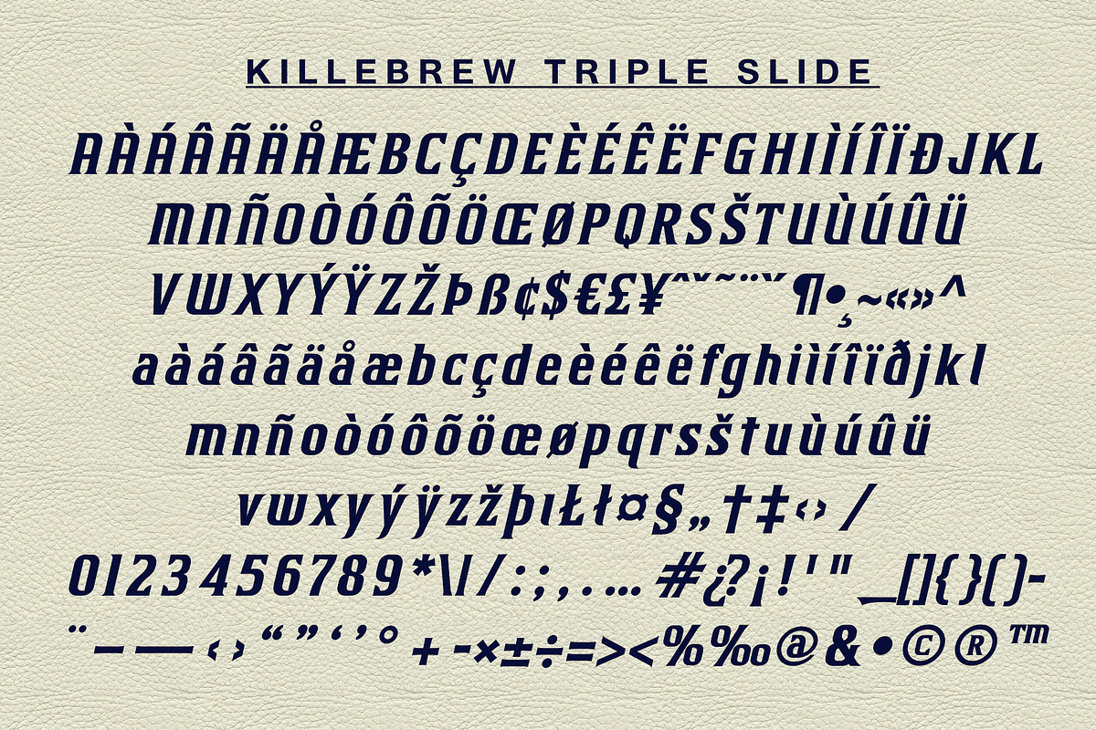 Killebrew Triple | Athletic Typeface, a Serif Font by StudioWorks (Photo 7 of 7)
