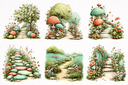 Whimsical Summer Pathway Clipart, an Illustration by DreamArtGraphic (Thumbnail 7 of 8)