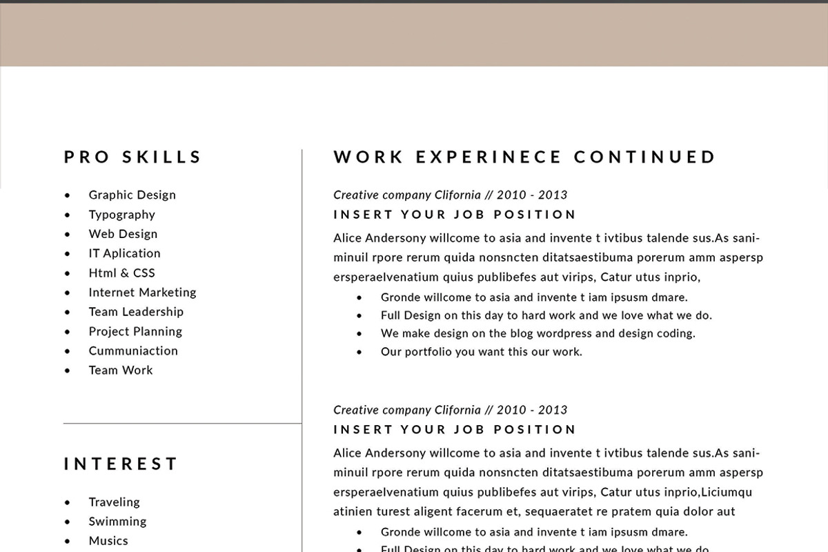 Word Resume & CV, a Resume Template by Symie Design (Photo 4 of 6)