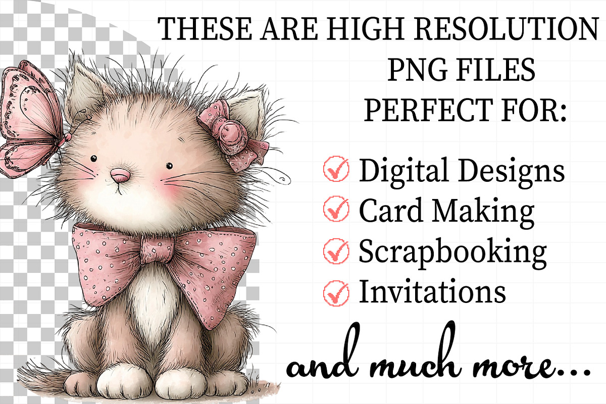 Whimsical Spring Cats Clipart, an Illustration by Daily.Designs (Photo 2 of 6)