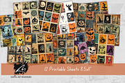 Whimsical Halloween Ephemera Kit, a Seasonal Illustration by Digital Art Mahdiseño (Thumbnail 2 of 9)