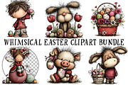 Whimsical Easter Clipart, an Illustration by OK Design (Thumbnail 2 of 6)
