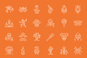 Halloween Icons Collection, an Outline Icon by Prosymbols (Thumbnail 7 of 8)