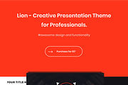 Lion - Powerpoint Template, a Presentation Template by Mikokit (Thumbnail 2 of 11)