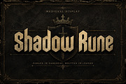 Shadow Rune —Gothic Blackletter Font, a Blackletter Font by Wow Magic (Thumbnail 1 of 4)