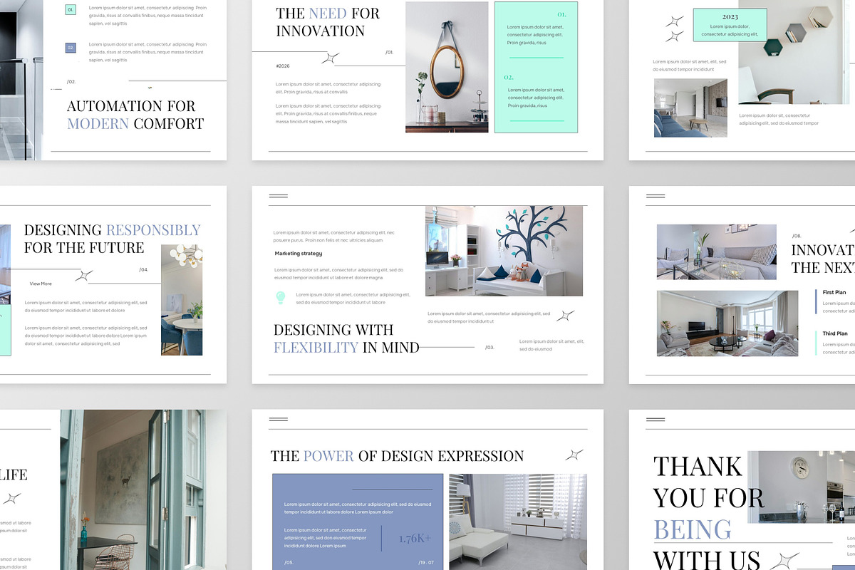 Modern Interior Google Slides, a Presentation Template by MtvtdArt (Photo 4 of 6)