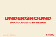 Underground - Bold Display Font, a Sans Serif Font by Simplify Creative (Thumbnail 12 of 12)