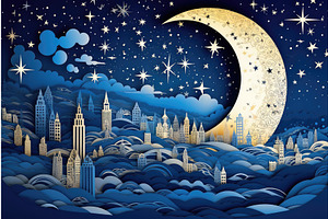 Starlight Nightsky Papercut