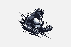 Gorilla, an Illustration by Usman