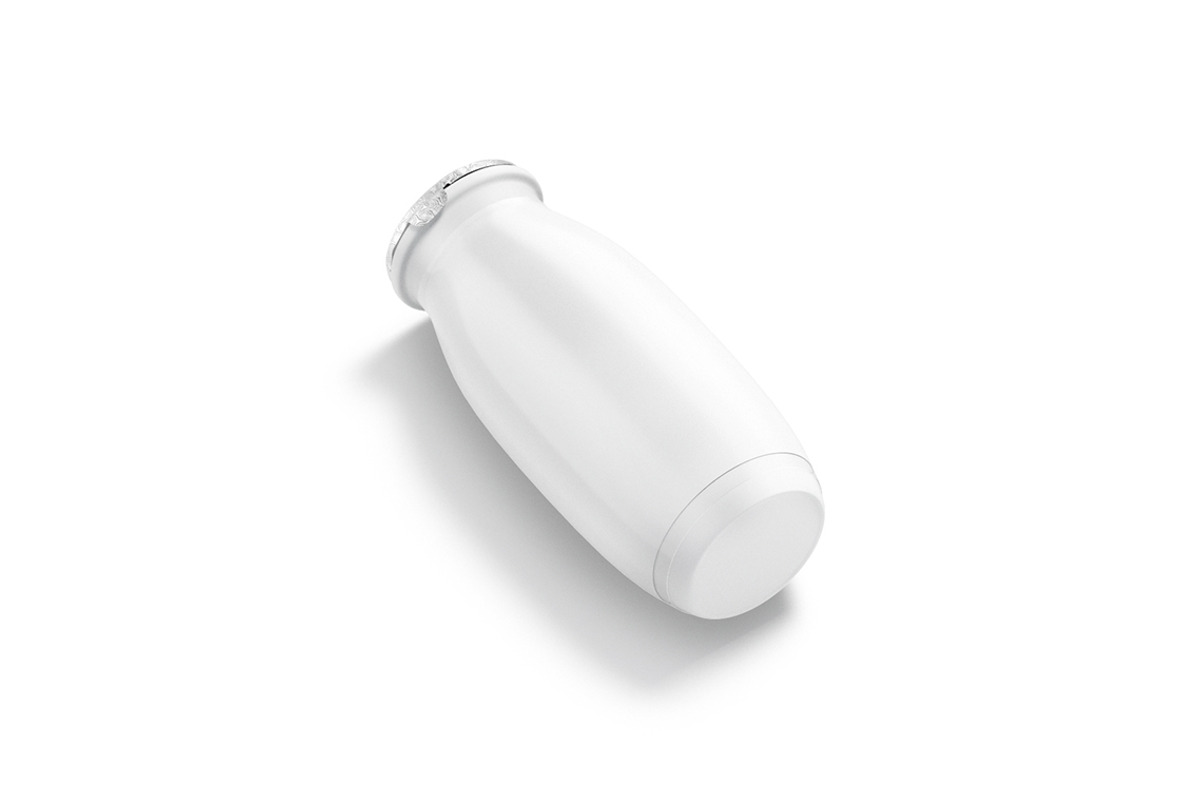 White Plastic Yogurt Bottle 3D Model, an Object 3D Model by rebrandy (Photo 3 of 9)